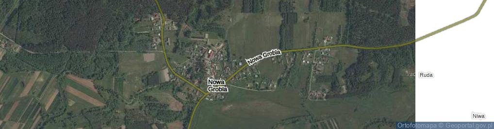Zdjęcie satelitarne Nowa Grobla ul.